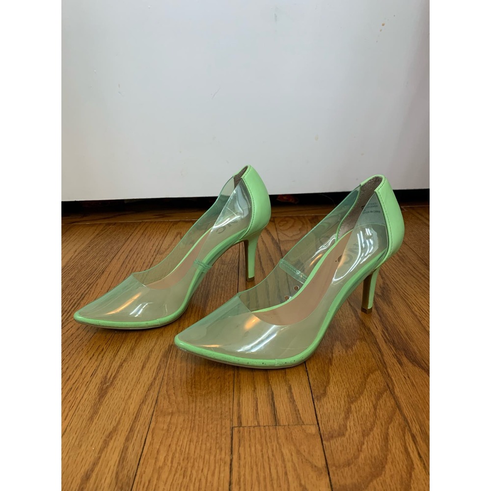 I.N.C Green Transparent Heels Size 5